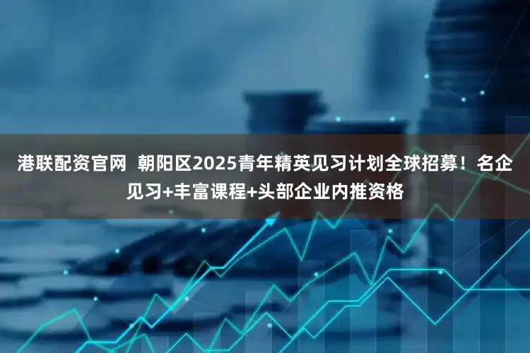 港联配资官网  朝阳区2025青年精英见习计划全球招募！名企见习+丰富课程+头部企业内推资格